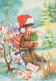 Buon Anno Natale ORSACCHIOTTO Vintage Cartolina CPSM #PAU852.IT - Neujahr