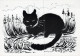 GATTO KITTY Animale Vintage Cartolina CPSM Unposted #PAM279.IT - Gatos