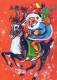 BABBO NATALE Natale Vintage Cartolina CPSM #PAJ921.IT - Kerstman