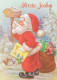 BABBO NATALE Natale Vintage Cartolina CPSM #PAJ507.IT - Kerstman