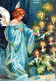 ANGELO Buon Anno Natale Vintage Cartolina CPSM #PAH617.IT - Angels
