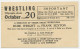 Postal Stationery USA 1943 Wrestling - Olympic Auditorium - Autres & Non Classés