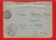 (RECTO / VERSO) ENVELOPPE AVEC CACHET SALLES MILITAIRES DE L' HOSPICE DE L' ODEVE - MEDECIN CHEF LE 21/5/1917 + LETTRE - Covers & Documents