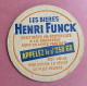Luxembourg Bieres Henri Funck   . Sous Bock . Bierdeckel . ( +- 10,5 Cm  ) - Beer Mats
