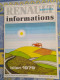 RENAULT INFO 1980 JOURNAL DE LA REGIE NATIONALE SOMMAIRE SPECIAL BILAN 1979 - Auto/Moto