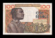 West African St. Costa De Marfil  100 Francs ND (1961-1965) Pick 101Ag Mbc/+ Vf/+ - Estados De Africa Occidental