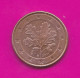 Germany, D 2011- 5 Euro Cent- Nickel Brass- Obverse Oak Leaf. Reverse Denomination- BB, VF, TTB, SS- - Duitsland