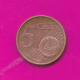 Germany, D 2011- 5 Euro Cent- Nickel Brass- Obverse Oak Leaf. Reverse Denomination- BB, VF, TTB, SS- - Germany