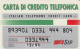 CARTA DI CREDITO TELEFONICA SIP 12/93  (CZ2112 - Usages Spéciaux