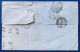 Lettre 12 OCT 1860 Napoleon N°14 & 16 Oblitérés PC 3704 + Dateur T15 " ALEXANDRIE / EGYPTE " Pour LONDRES - Correo Marítimo