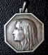 Grosse Médaille Religieuse Milieu XXe Argent 800 "Notre-Dame De Lourdes" Religious Medal - Religion & Esotérisme