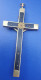 Grande Croix Pectorale Bronze Et Bois Début XXe - Crucifix - Religious Medal - Religión & Esoterismo
