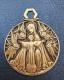 Grande Médaille Religieuse Bronze "Vierge à L'Enfant" Graveur: Fernand Py - Religious Medal - Religión & Esoterismo