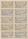 HITLER & MUSSOLINI - BERLIN 1937- RARE BLOC COMPLET -10 "VIGNETTES BON Pour Un REPAS"- AIDE SOCIALE GUERRE - OVIEDO 1945 - Documents