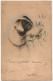 Belle Carte Fantaisie - Portrait De Chien Et Gui - CPA - Précurseur - Dogs