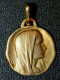 Médaille Religieuse Milieu XXe Plaqué Or "Vierge Marie" Graveur: C.P - Religious Medal - Religion &  Esoterik