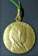 Médaille Religieuse Début XXe Plaqué Or "Sainte Marie" Grav.: Gaston Bigard - Religious Medal - Godsdienst & Esoterisme
