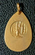 Médaille Religieuse Années 50 Plaqué Or Laminé "Notre-Dame De Lourdes" Religious Medal - Godsdienst & Esoterisme