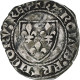 France, Charles VI, Blanc Guénar, Romans, Billon, TB+, Gadoury:377 - 1380-1422 Carlo VI Il Beneamato