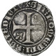 France, Charles VI, Blanc Guénar, Romans, Billon, TB+, Gadoury:377 - 1380-1422 Karel VI De Waanzinnige