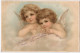 Carte Gaufrée Avec 2 Anges - CPA - 1905 - Angels