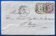 Lettre 4 AOUT 1876 CÉRES N°55 & 58 Oblitérés Dateur De " TOULON S MER " Pour ST TROPEZ Plaisant ! - 1871-1875 Ceres