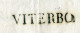 "ITALIEN" 1840, Vorphila-Brief Mit L1 "VITERBO" Und K2 "ADMINISTRAZIONE" (B1192) - 1. ...-1850 Vorphilatelie