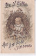 Mes Amitiés Sincères De Saint Gilles (30 Gard) Carte Fantaisie Enfant Fait Main Paillettes Circulée 1907 - Altri & Non Classificati