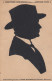 Silhouette From Gewerbeschau Munchen 1922 Old Postard Hand Made With Scissors - Silueta