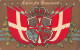 Denmark - Coat Of Arms And Danish Flag - Våbenskjold Og Dansk Flag - Denemarken