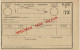 FORMULAIRE N° 1413 AVIS EMISSION DE MANDAT AVEC LA MENTION SPECIMEN SANS VALEUR - Documentos Del Correo