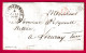 CAD TYPE 12 PONT L'EVEQUE CALVADOS BOITE RURALE B VAUVILLE DECIME RURAL POUR LIEURAY EURE 1837 LETTRE - 1801-1848: Precursori XIX