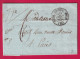 CAD TYPE 11 ORBEC CALVADOS 1838 POUR PARIS MENTION POIDS 7GR 1/2 LETTRE - 1801-1848: Précurseurs XIX