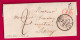 CAD TYPE 14 ORBEC CALVADOS 1839 BOITE RURALE G MEULLES  DECIME RURAL POUR LISIEUX LETTRE - 1801-1848: Voorlopers XIX