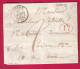 CAD TYPE 15 BAVENT CALVADOS BOITE RURALE C CABOURG DECIME RURAL POUR CAEN 1845 LETTRE - 1801-1848: Precursori XIX