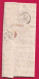 N°14 PC 119 ARGENCES CALVADOS BOITE RURALE J ST AIGNAN DE CRAMESNIL POUR CAEN LETTRE - 1849-1876: Classic Period