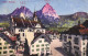 SCHWYZ, ARCHITECTURE, CHURCH, MOUNTAIN, SWITZERLAND, POSTCARD - Other & Unclassified