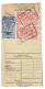 Fragment Bulletin D'expedition, Obliterations Centrale Nettes MELLE, RARE - Usados