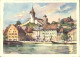 11629415 Schaffhausen SH Schloss Munot Rheinbruecke Kuenstlerkarte Schaffhausen - Autres & Non Classés