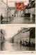 MORET-sur-LOING: Inondation De Moret 27 Janvier 1910 La Place Du Pont Le Faubourg Du Pont - Très Bon état - Moret Sur Loing