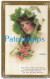 228604 ART ARTE SIGNED WOMAN WITH A HAT & FLOWER DAMAGED CIRCULATED TO US POSTAL POSTCARD - Other & Unclassified