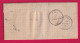 N°60 CAD TYPE 17 BALLEROY CALVADOS POUR AMFREVILLE LETTRE - 1849-1876: Classic Period