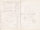 Sergines (89 Yonne) Lettre Avec Tampon Rouge CL Correspondance Locale Taxe 1 En 1848 - 1801-1848: Precursors XIX