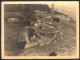 Three Muscular Men Guys Playing Card On Beach   Guy Int Old  Photo 12x9 Cm # 41257 - Personnes Anonymes