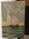 2 Cartoline Barche A Vela Illustrate ,anni 20, Serie Artistica Acquerello - Otros & Sin Clasificación