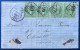 Lettre Napoleon 12 MARS 1869 N°20 5c Vert 2 Paires Oblitérés GC 99 + Càd De ANGERS Pour CHEMILLÉ TTB - 1862 Napoléon III.