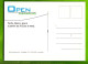 Advertising Post Card- Milano Assicurazioni, Open Risparmio. 150mm X110mm, New, Divided Back, Ed, Wave. 80 - Advertising