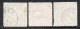 WURTEMBERG (ALEMANIA) Serie No Completa X 3 Sellos Usados ESCUDO DE ARMAS Año 1866 – Valorizada En Catálogo € 88,75 - Oblitérés