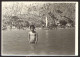 Girl On Beach Old  Photo 6x9 Cm # 41268 - Personnes Anonymes