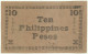 PHILIPPINES - 10 Pesos - 1945 - Pick S 683 - Serie J2 - Negros Emergency Currency Board - Filippijnen